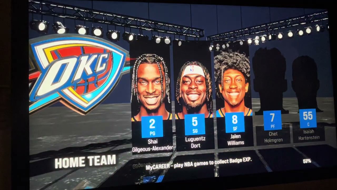 NBA 2k25 okc vs mn (first video)
