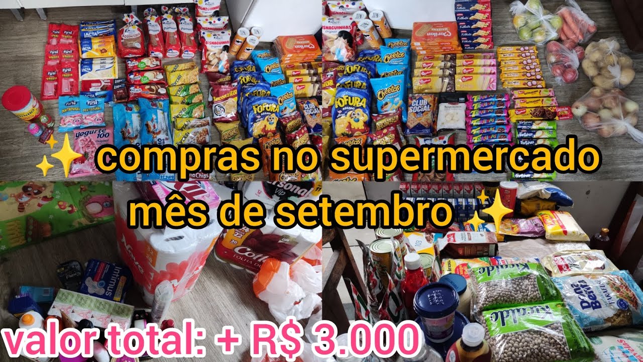 COMPRAS DO MÊS DE SETEMBRO NO ATACADÃO / NOSSA MAIOR COMPRA DO ANO 🙌🏻😱
