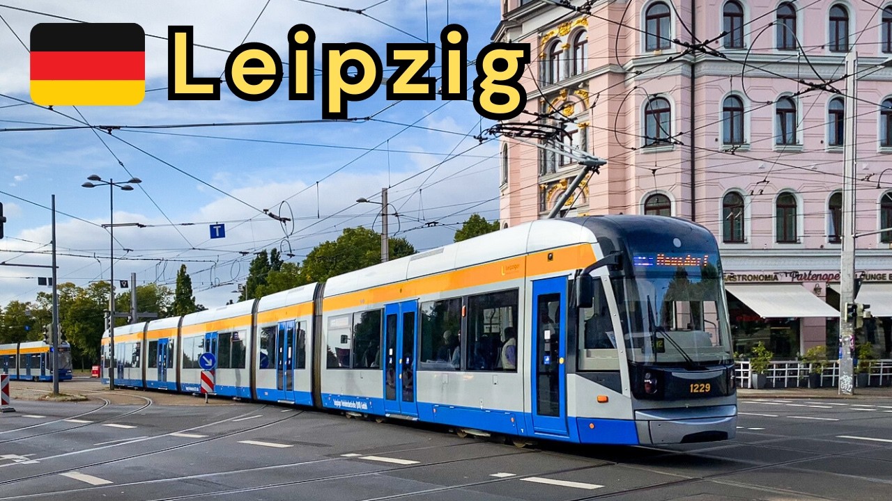 Трамваи в Лейпциге, Германия 🇩🇪 | 2023 год