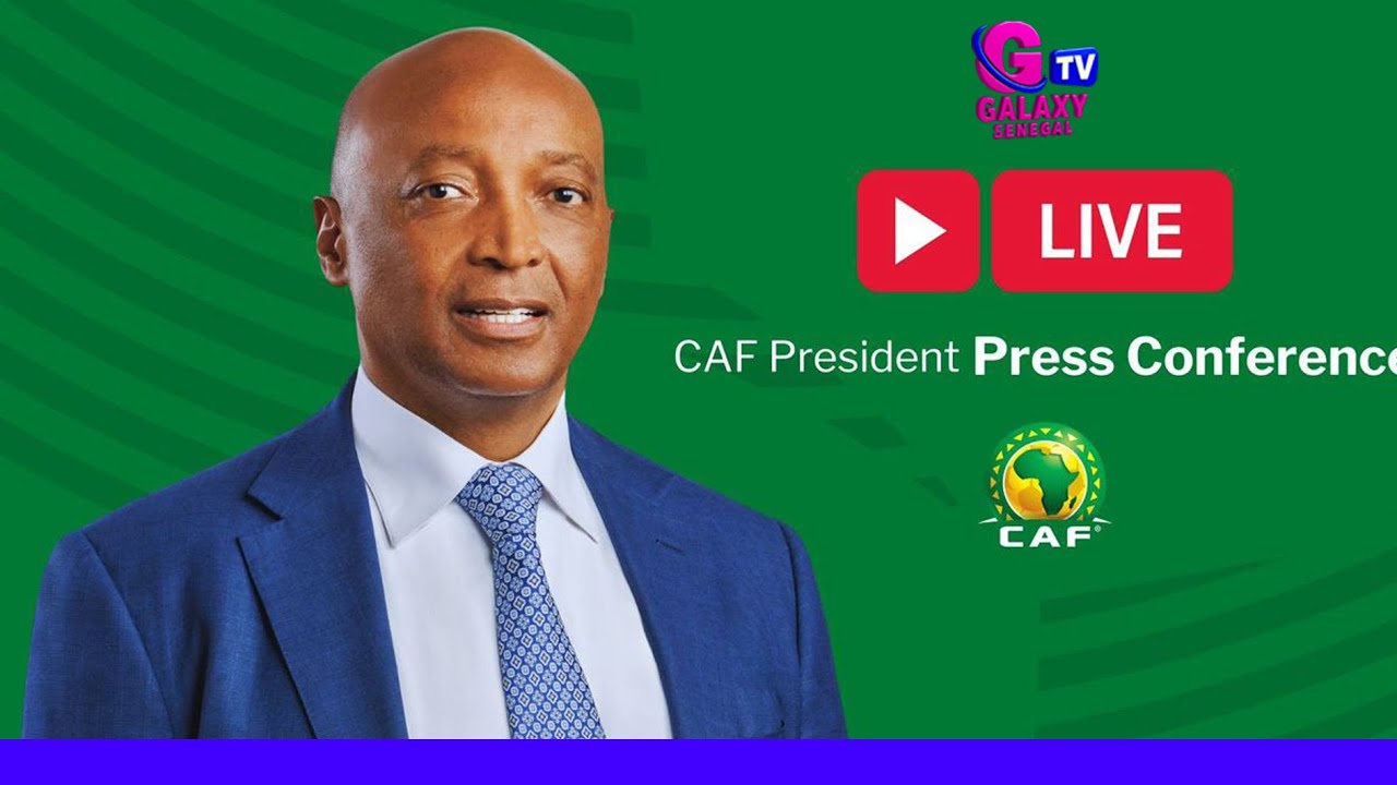 CAN MAROC 2025 : LE PR&Eacute;SIDENT DE LA CAF, DR PATRICE MOTSEPE, FACE &Agrave; LA PRESSE