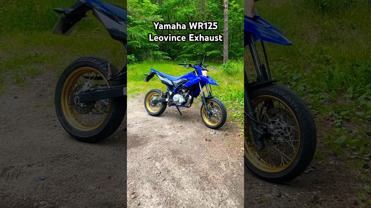 Yamaha WR125 Leovince Exhaust Sound❗️🔥 #yamaha #yamahawr125 #wr125 #leovince #wr125customexhaust