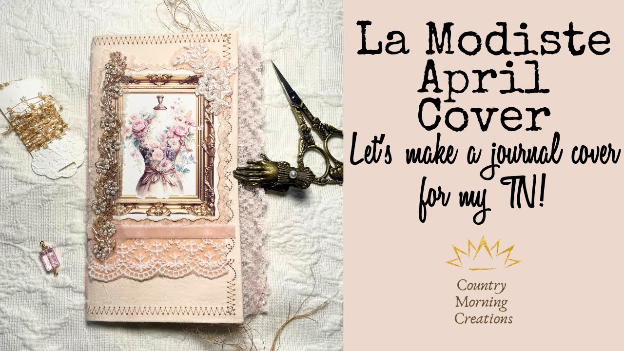 April journal cover tutorial.