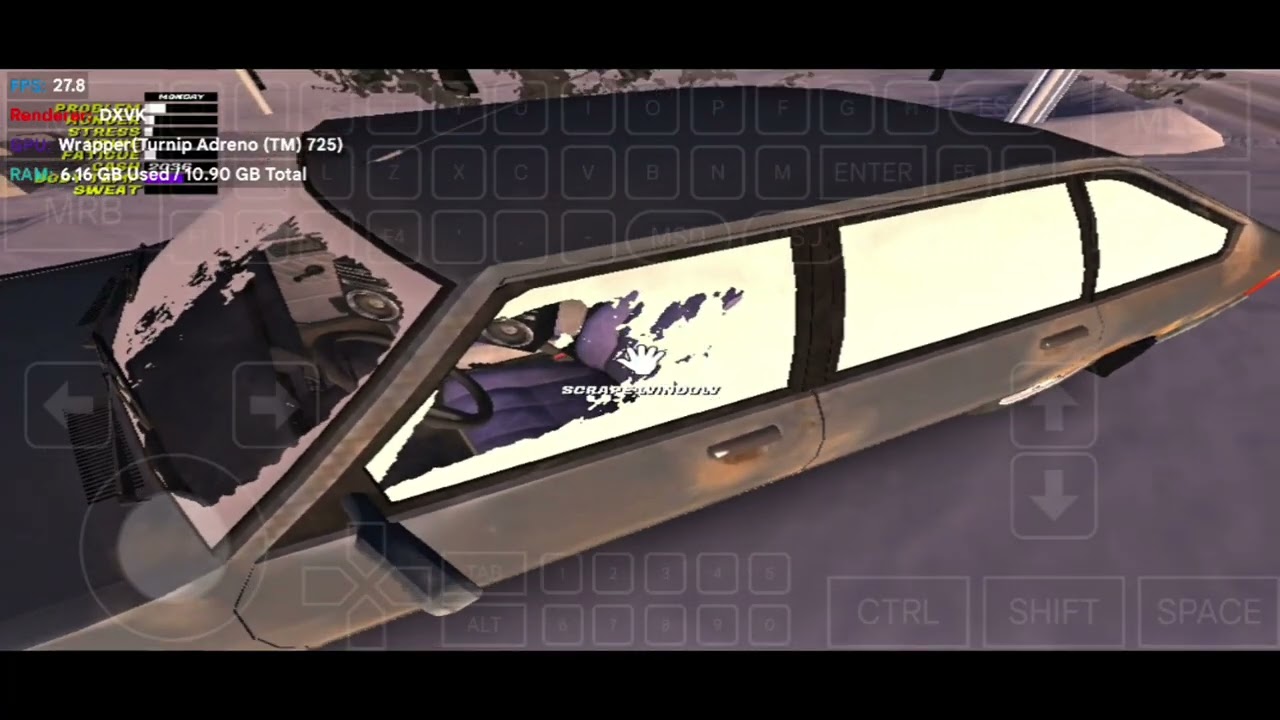 My Winter Car on android | Gameplay on WINLATOR BIONIC LUDASHI 2.7.4 | PC EMULATION on ANDROID