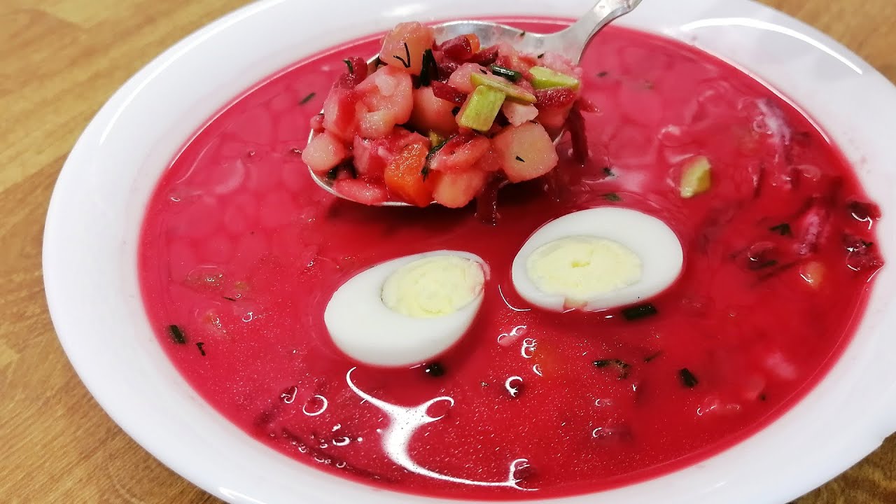 ДИЕТИЧЕСКИЙ ХОЛОДНЫЙ СУП (окрошка, свекольник, холодник)