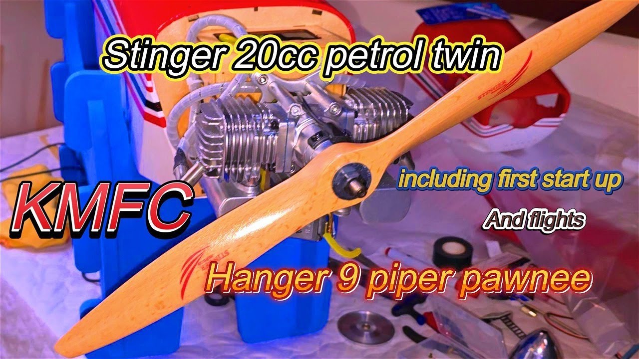 Rc model aircraft hanger 9 pawnee 20cc twin stinger