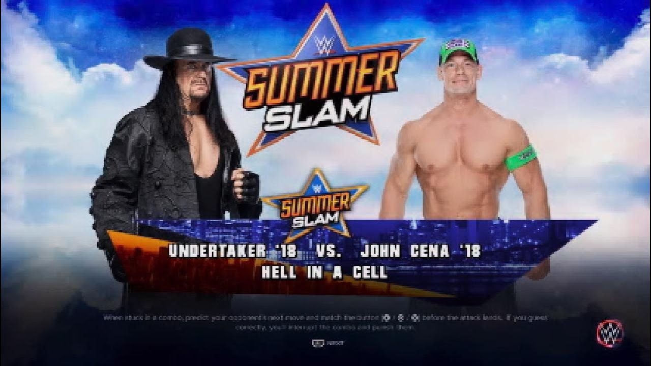 WWE 2K 🎮 SummerSlam - The Undertaker ⚰️ vs. John Cena