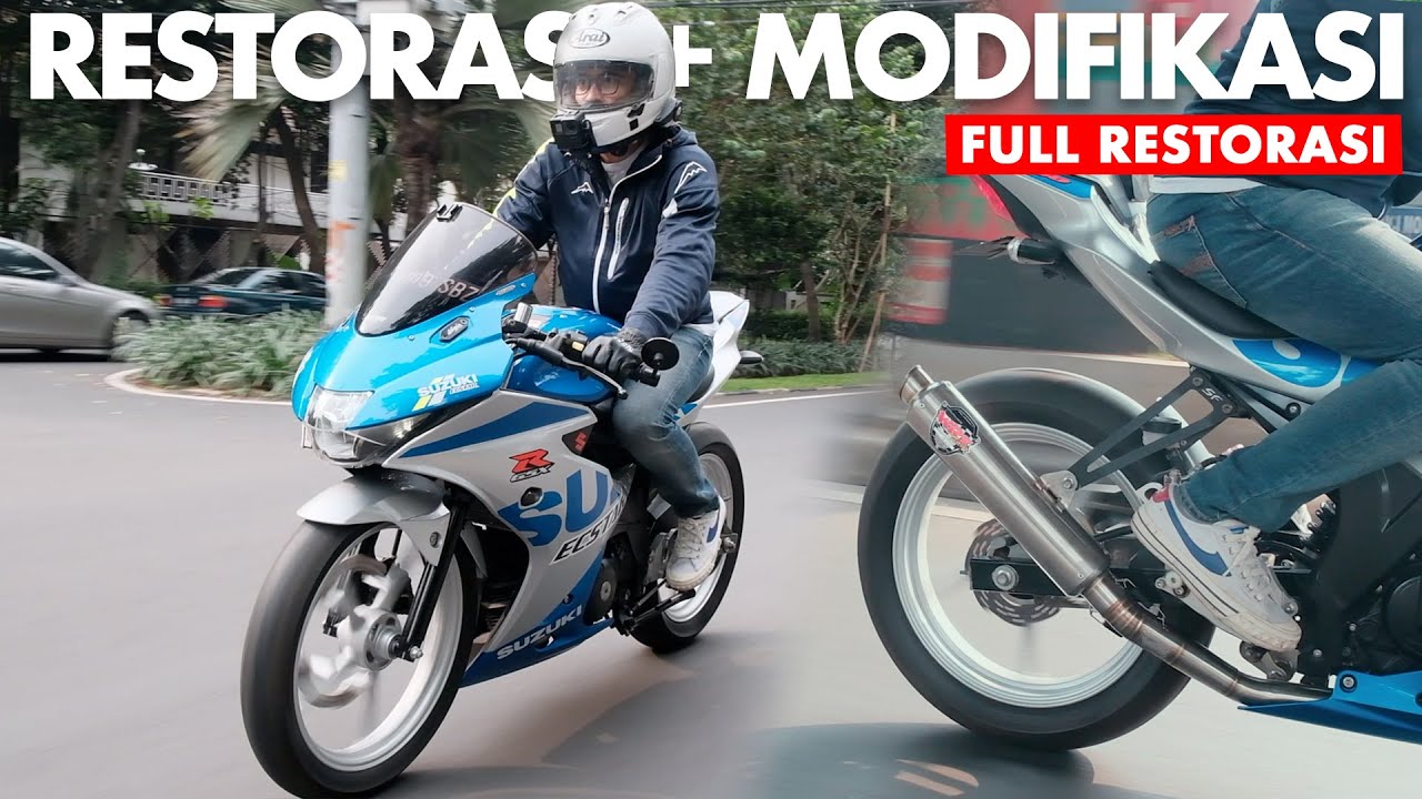 MULUS! RESTORASI SUZUKI GSX-R 150, BANYU BIRU JADI BARU LAGI!