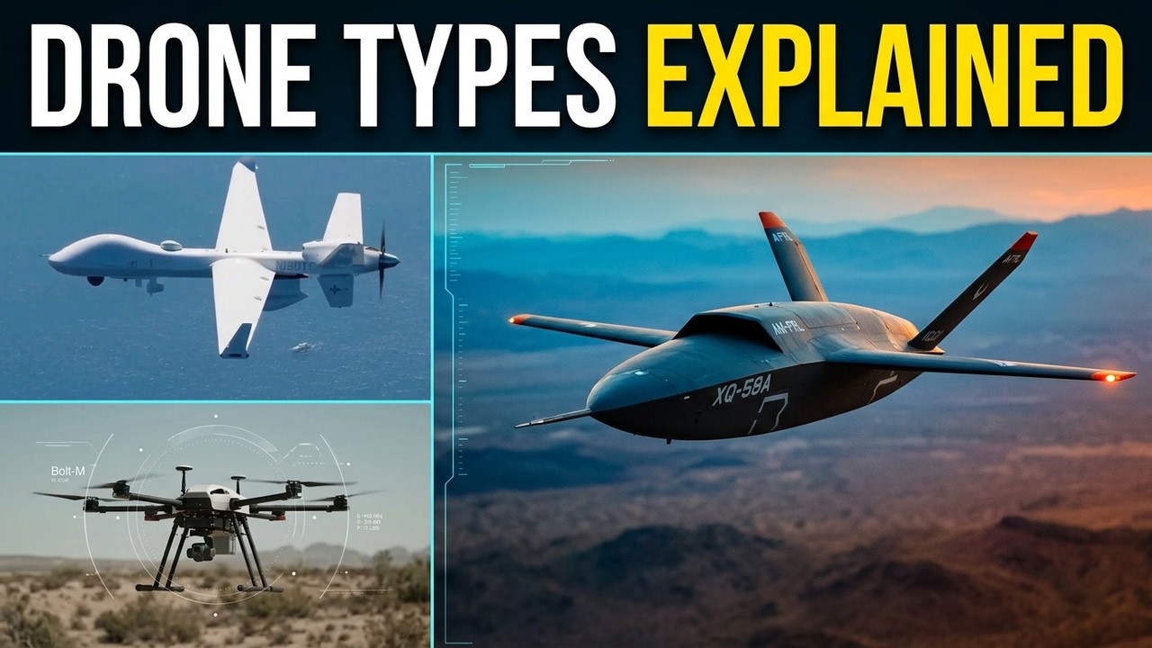 11 Military Drone Types Explained - Used by USA, Russia, China, Iran, Israel