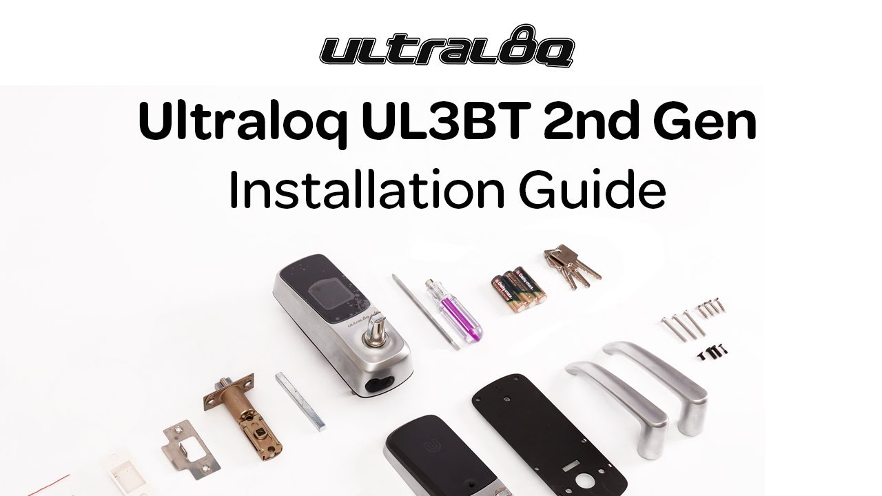 Ultraloq UL3BT 2nd Generation | Installation Guide