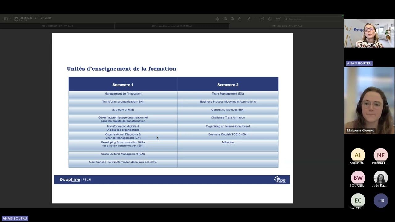 REPLAY - Journ&eacute;es des Masters - M2 Business Transformation - MeM - 277