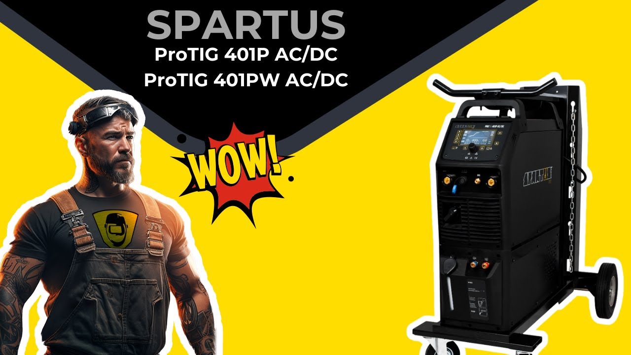 Spawarka Spartus ProTIG 401P AC/DC / ProTIG 401PW AC/DC - TIG inwertorowy, zestaw wodny, pamięć