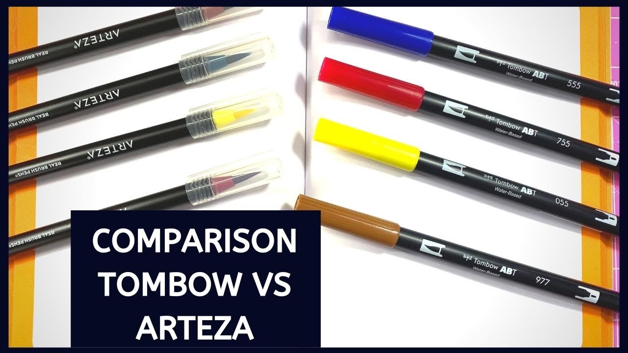 TOMBOW VS ARTEZA WATERCOLOR MARKERS COMPARISON VIDEO