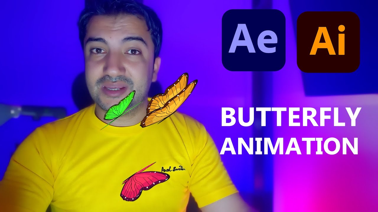 Как анимировать бабочку в After Effects: обучающее видео