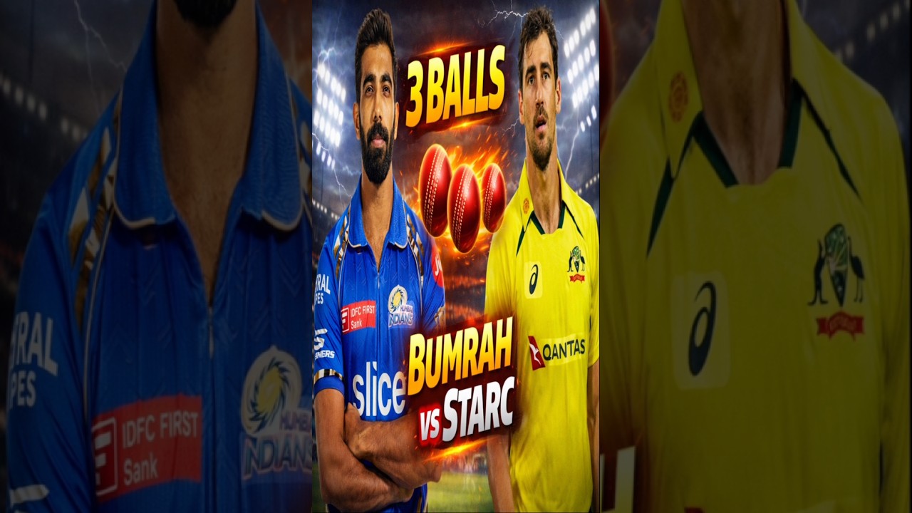 3 Ball Challenge 🔥 Jasprit Bumrah vs Mitchell Starc 😱 