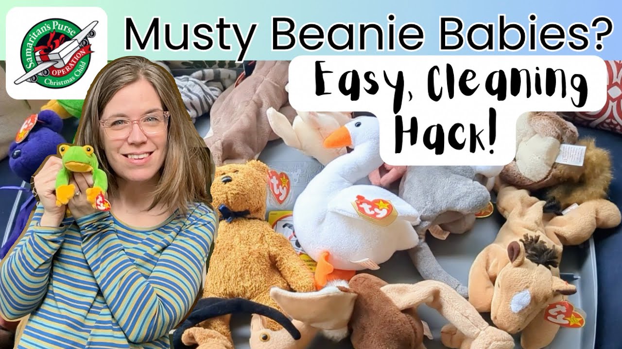 Musty Smell? EASY How to Clean Beanie Babies with Tags (No Washing Needed) Operation Christmas Child