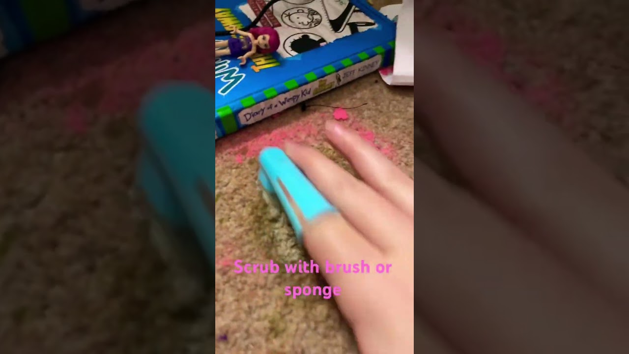 How to get slime out of a carpet