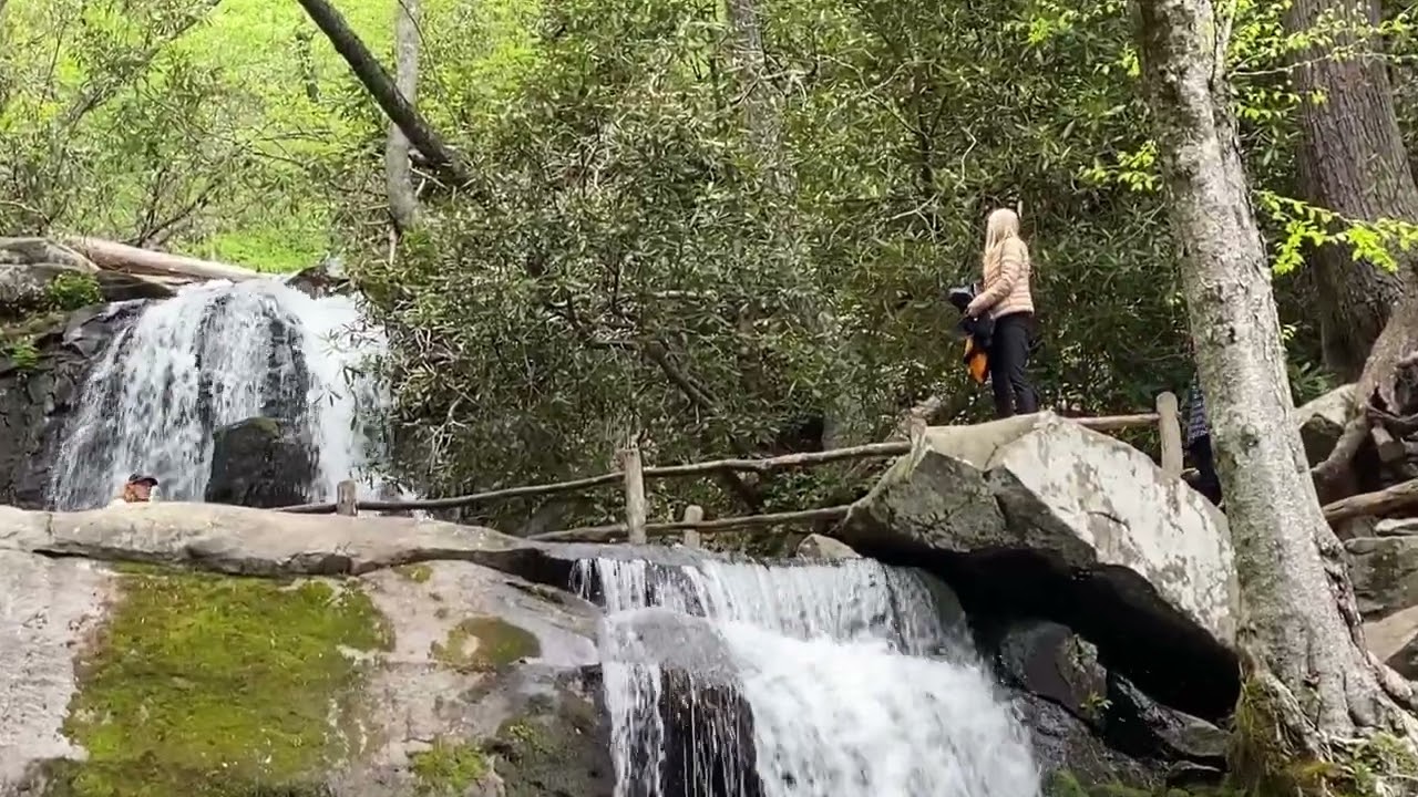 Laurel Falls Waterfall Hike Smoky Mountain National Park Tennessee 2023