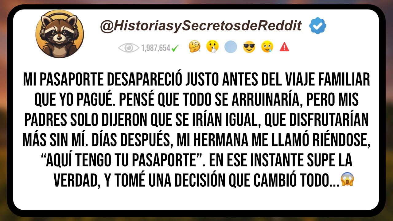 PERDÍ MI PASAPORTE y mi FAMILIA se FUE SIN MÍ… la TRAICIÓN que cambió mi VIDA para siempre…