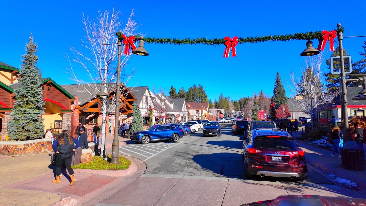 Big Bear Village 2025 Walkthrough - 4K POV - California 