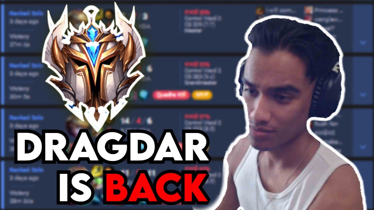 Rank 1 Ezreal is Dominating Challenger Again! Dragdar is Back!
