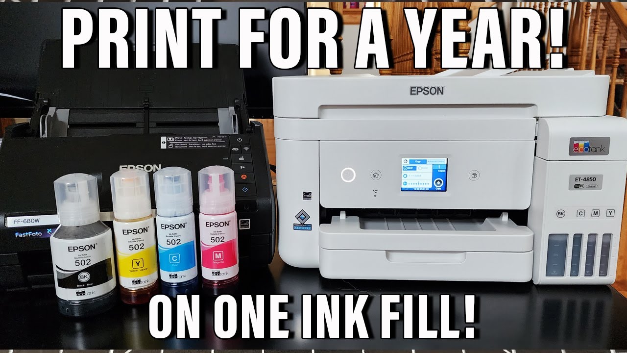 ПЕЧАТЬ БОЛЕЕ 6000 СТРАНИЦ! ПРИНТЕР EPSON ECOTANK ET-4850