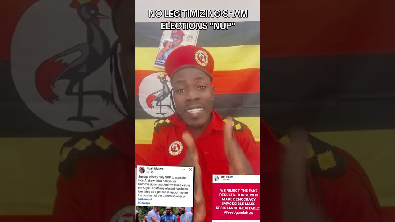 NO LEGITIMIZING SHAM ELECTIONS NATIONAL UNITY PLATFORM MPS  MUGEZA NEMUGENDA OKULAYILA