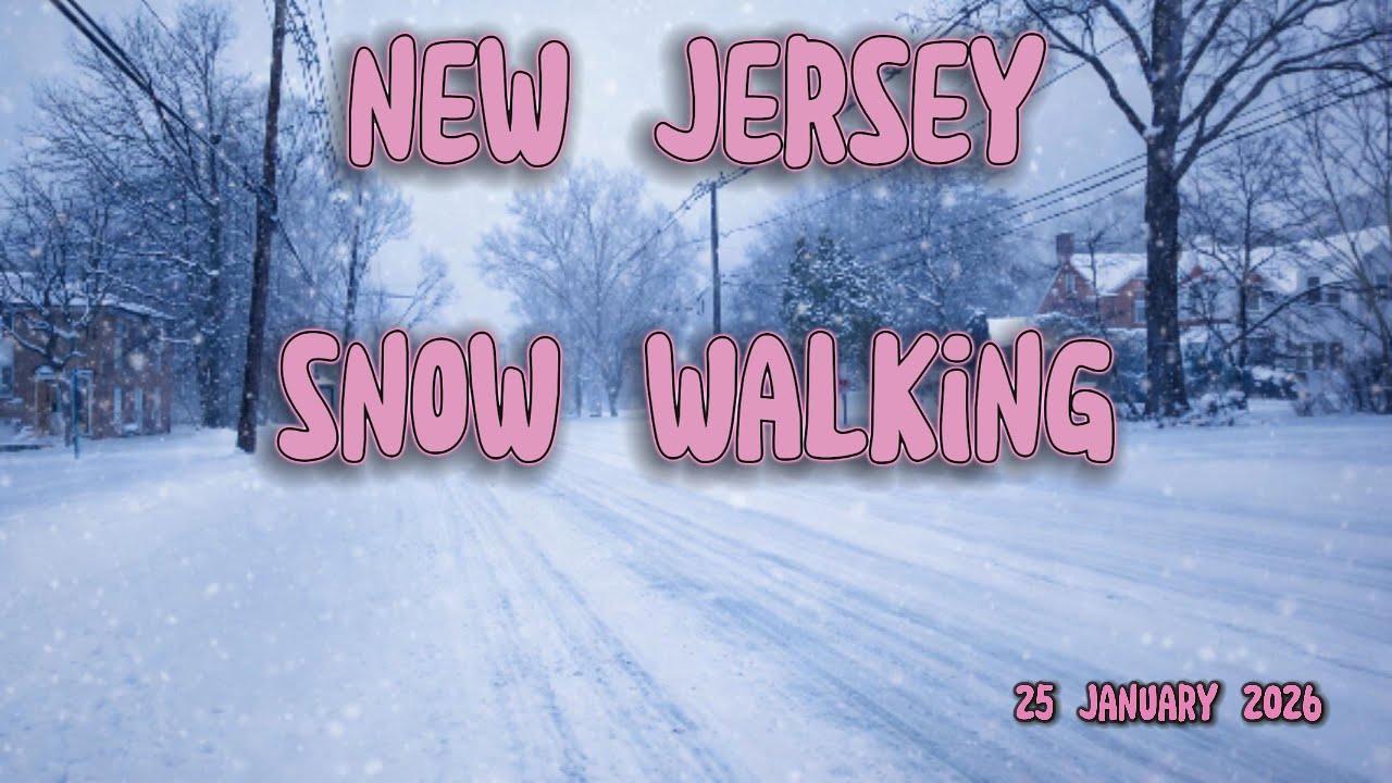 Crazy Winter Walk in Heavy Snow | Leonia New Jersey  | January 25, 2026