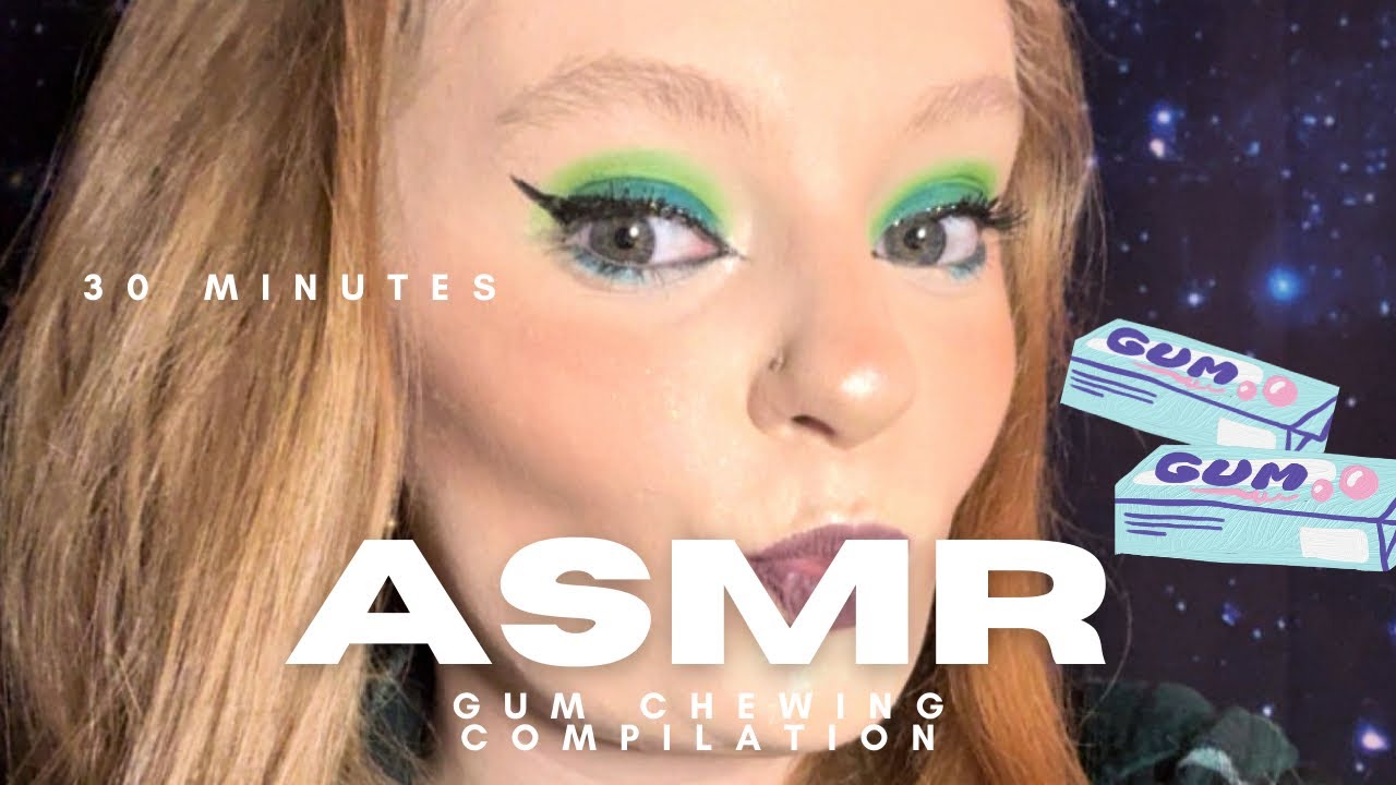 🍬👄 Gum Chewing ASMR Compilation 👄🍬