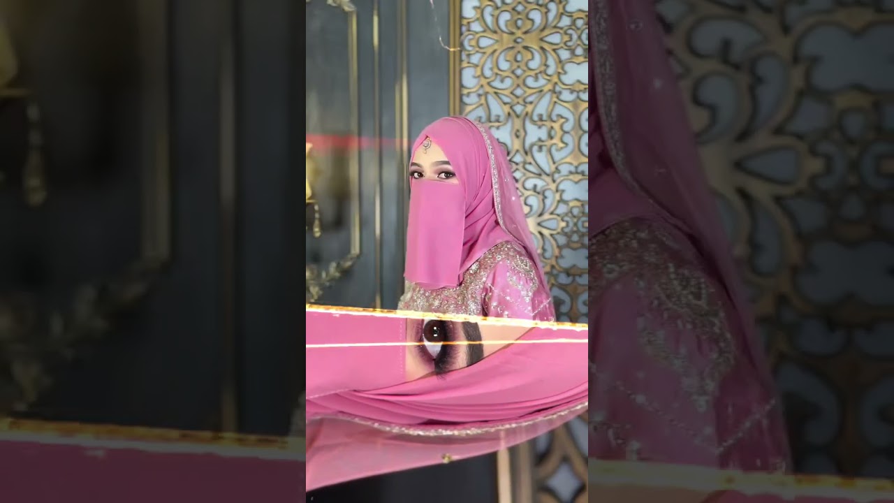 Bridal makeup with hijab and niqab 