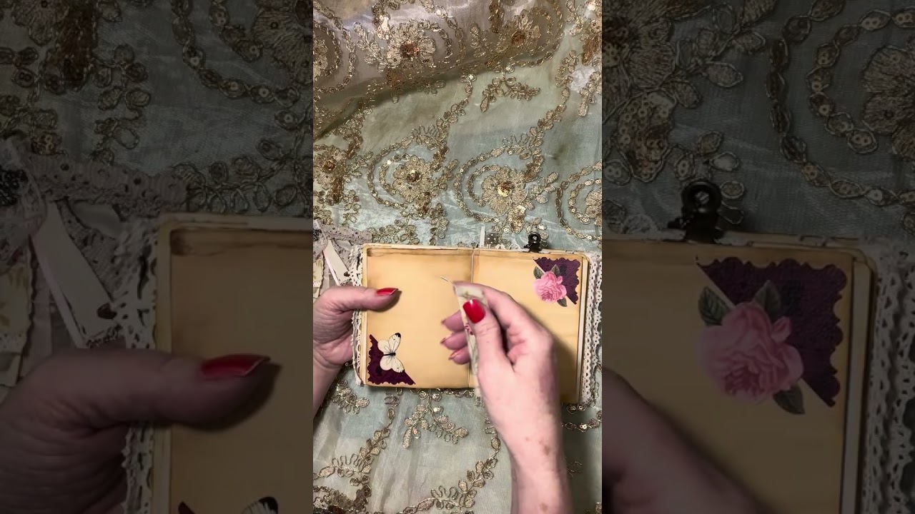 Junk journal made out of a hardcover address book