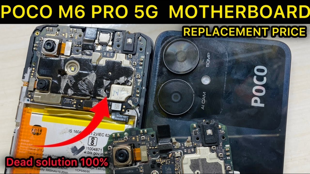 How to replace Poco M6 Pro 5G Original motherboard| Poco M6 Pro 5g Dead Solution