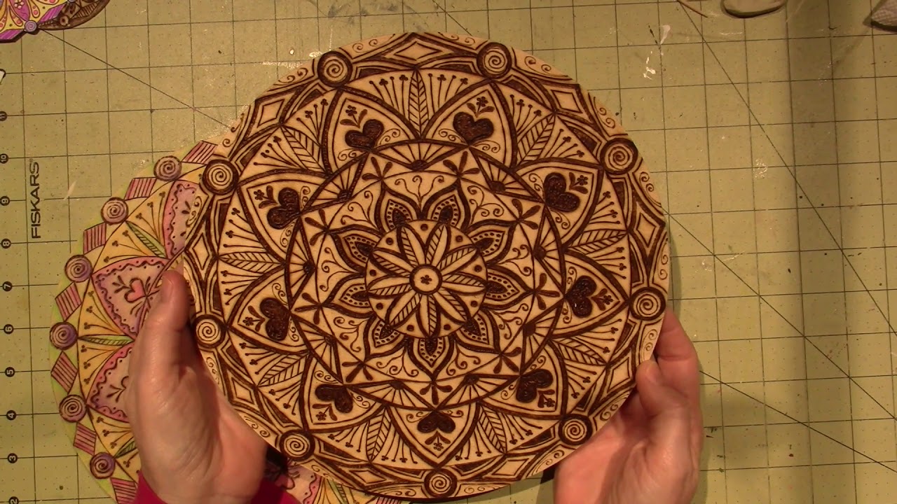 Mandala Wood Burning Share