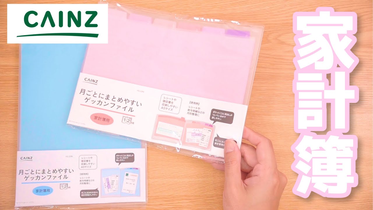 【カインズ購入品】月ごとにまとめやすいファイル フリーランスや家計簿に｜ぴーすけチャンネル