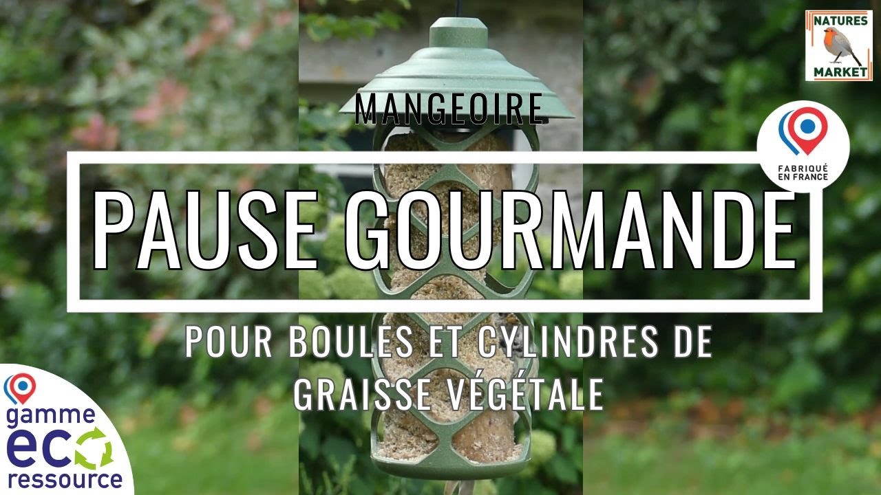 Mangeoire PAUSE GOURMANDE - Recyclée et Fabriquée en France - Natures Market