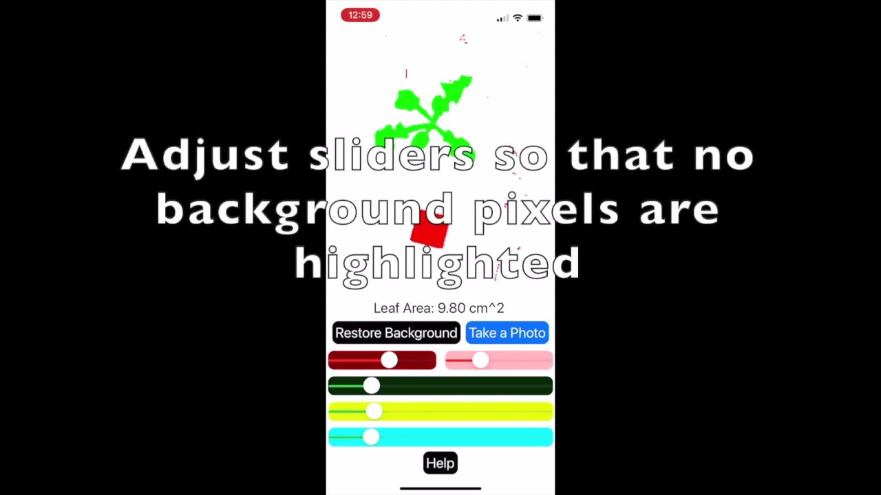 Easy Leaf Area mobile app tutorial