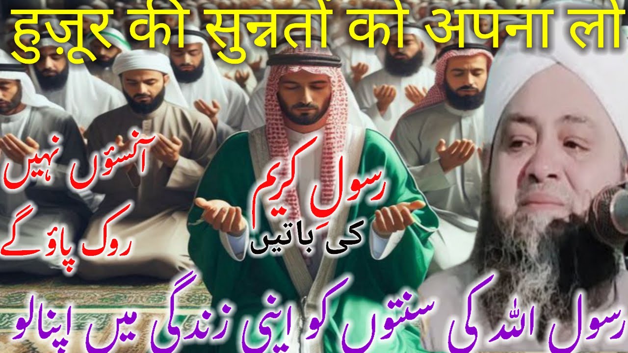Hozoor ki sunnaton ko apna lo bayan molana Abdul Hannan Siddiqui / Molana Abdul Hannan ke taqreer 