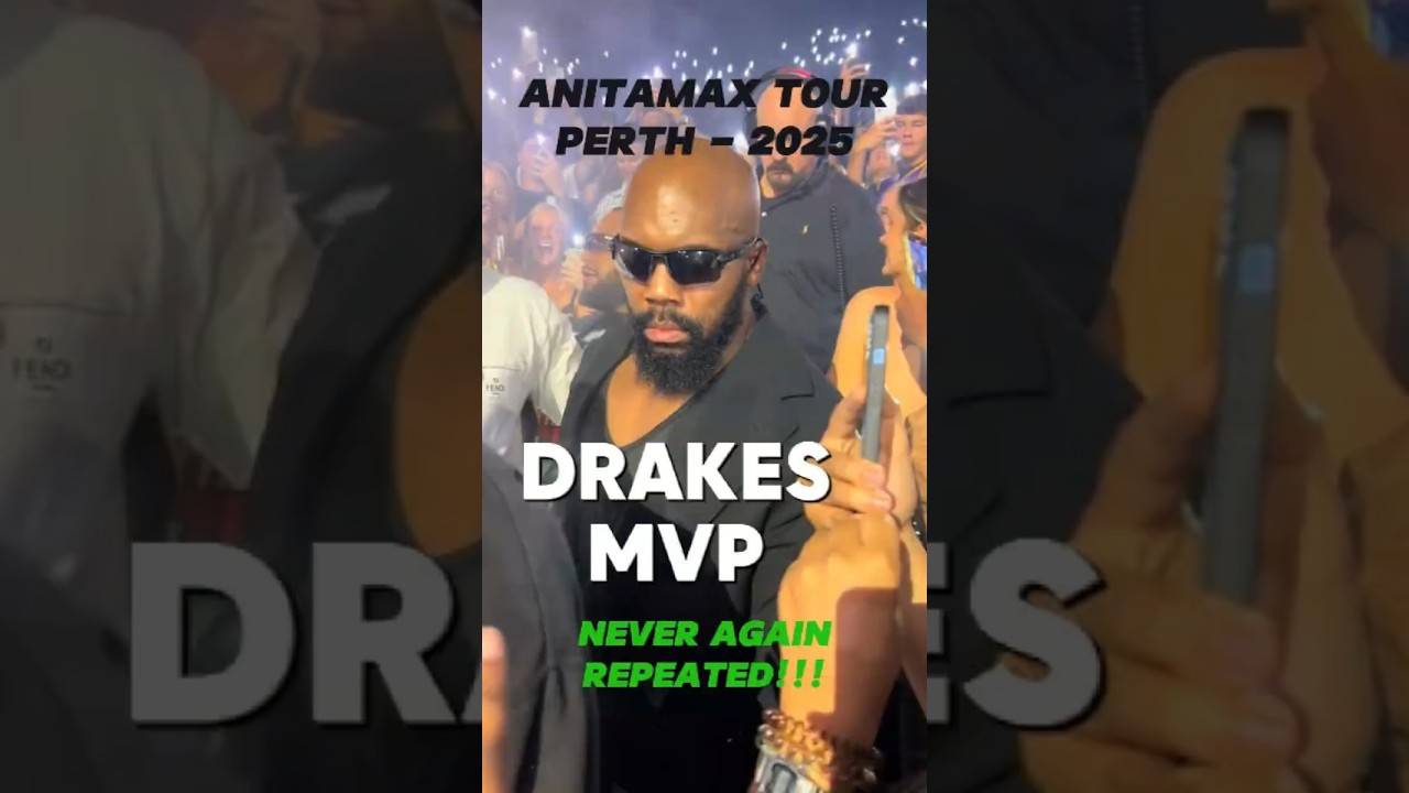 DRAKE 2025 - Perth - The Anitamax tour - Entering the crowd for the first and last time! #drake