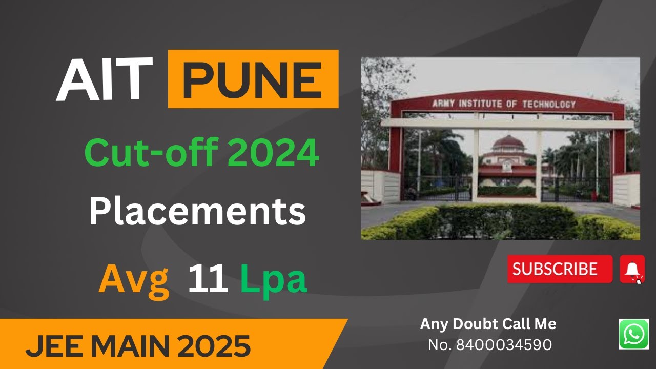 AIT Pune College Cut-off 2023 | AIT JEE Main cutoff Rank vs percentile | DEFENCE QUATA cutoff 2023