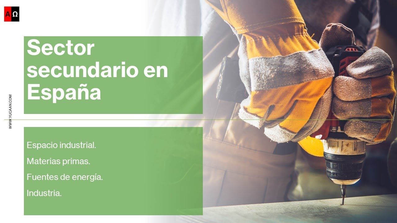 Sector secundario en España: Espacio industrial, materias primas, fuentes de energía e industria