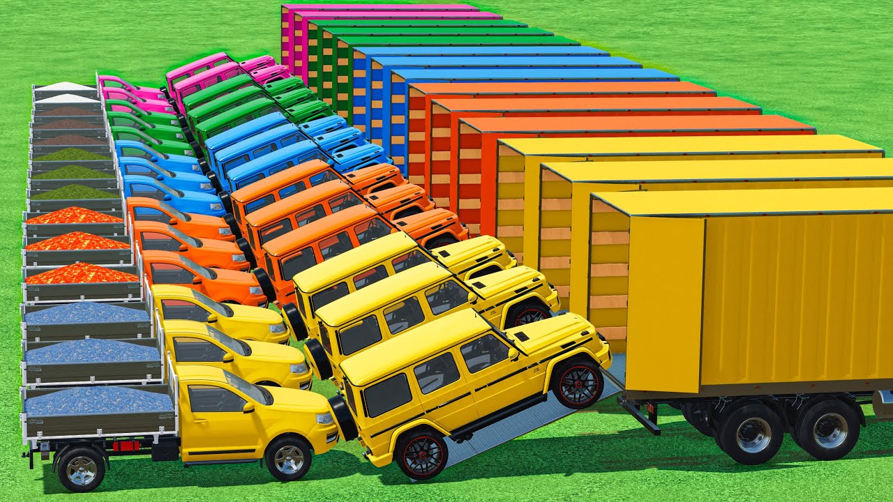 G Wagon vs Pickup Cars Transport With Grapes & Tomatoes In Fs22 | Farming Simulator 22