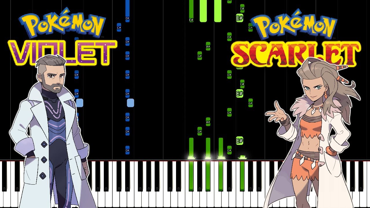 Battle! Sada & Turo - Pok&eacute;mon Scarlet and Violet (Piano Tutorial) [Synthesia]