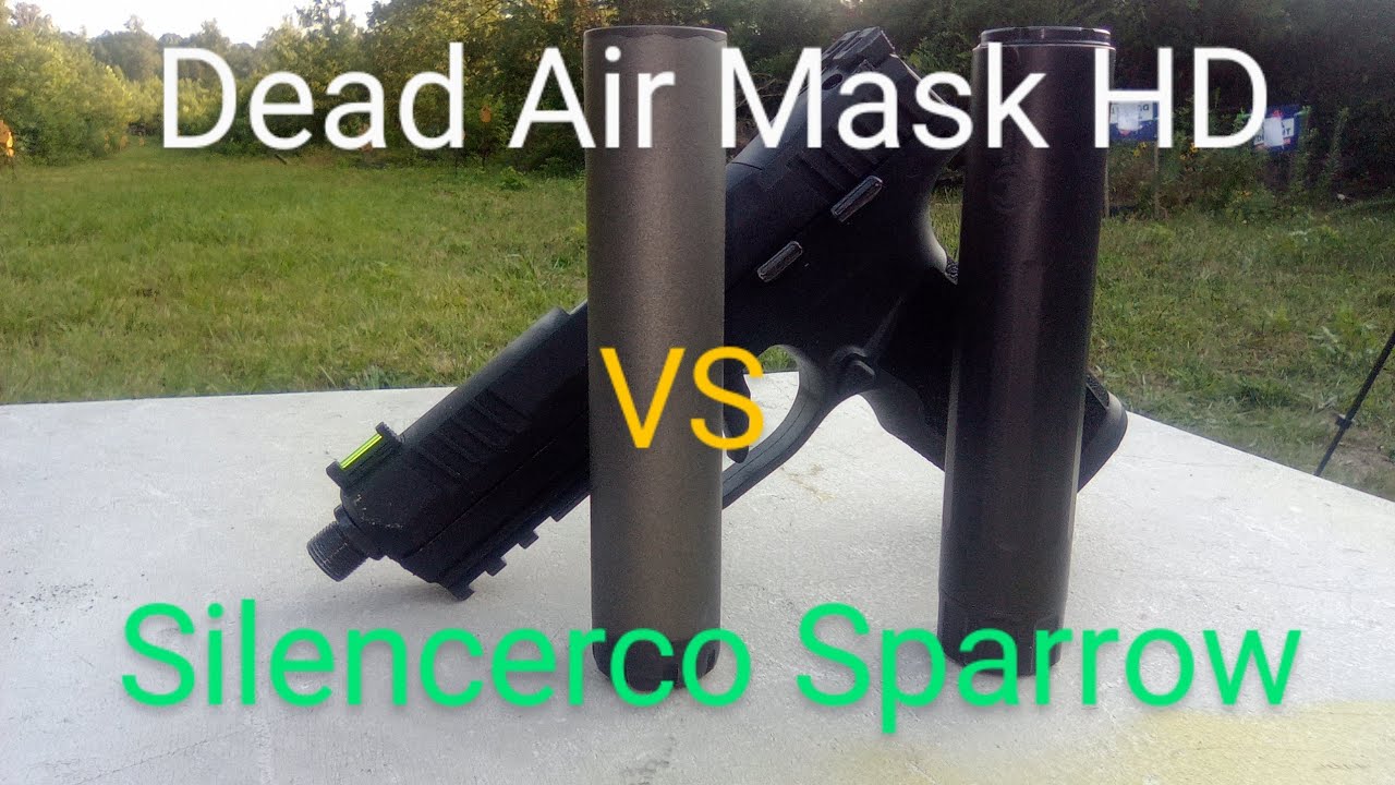 Тесты глушителей: Dead Air Mask HD против Silencerco Sparrow