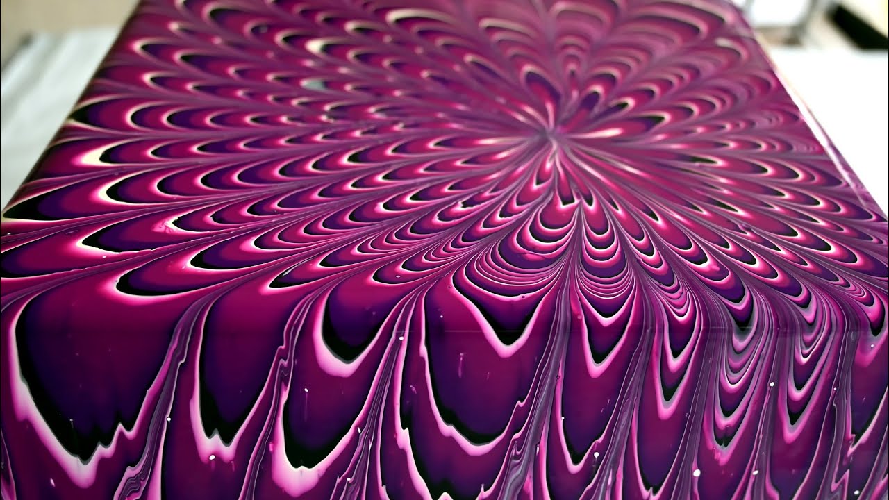 (667) Easy 3D flower ~ Fluid art painting ~ Acrylic pouring for beginners ~ Fluid art flowers