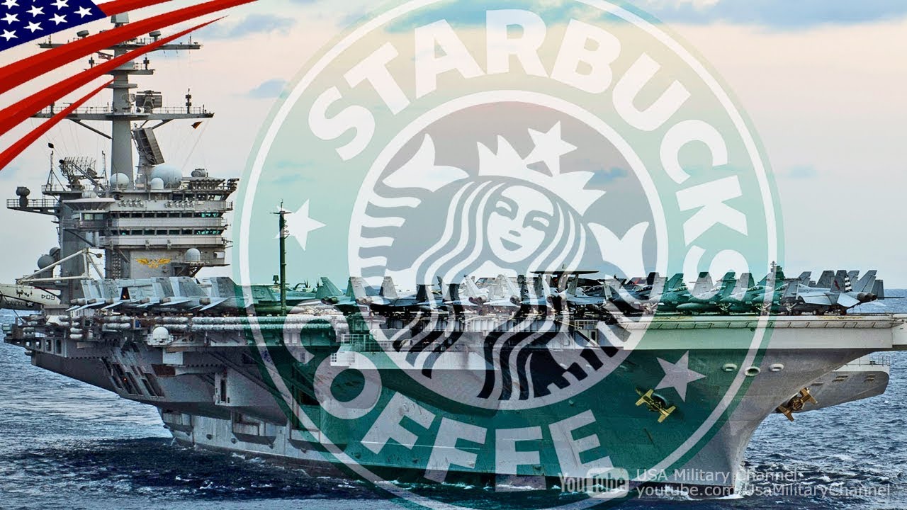 【空母でスタバ】スターバックスコーヒーが飲める空母艦内カフェ