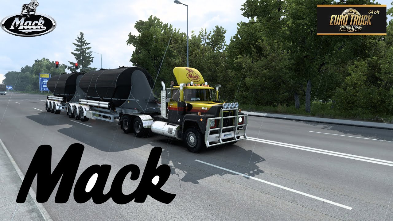 Truck Mack R R600 Day Cab Double Lamps ETS 2 MOD Transport Silos Simulation #ets2#ets2mods#gameplay