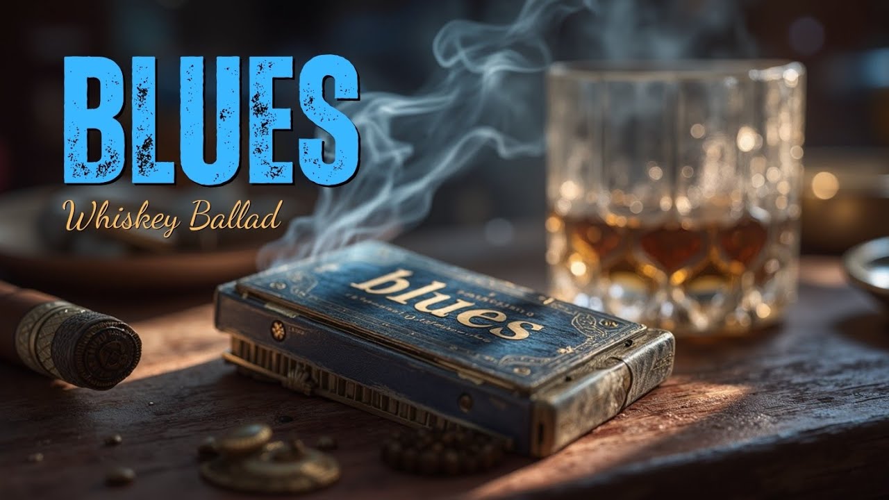 Głęboka Harmonijka Bluesowa ~ Nastrojowe Whisky Vibes ~ Relaksująca Sesja Muzyki Smoky Blues