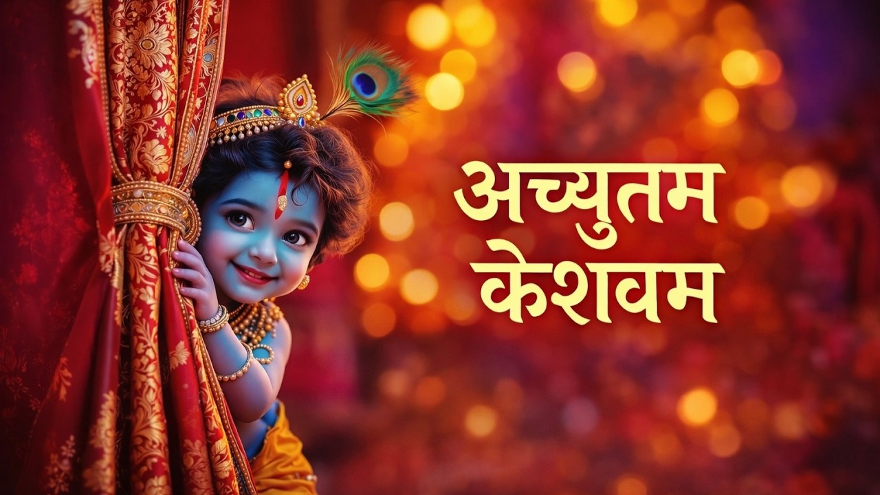 अच्युतम केशवम - Lyrical | Achyutam Keshavam Krishna Damodaram | कौन कहता है भगवान आते नहीं
