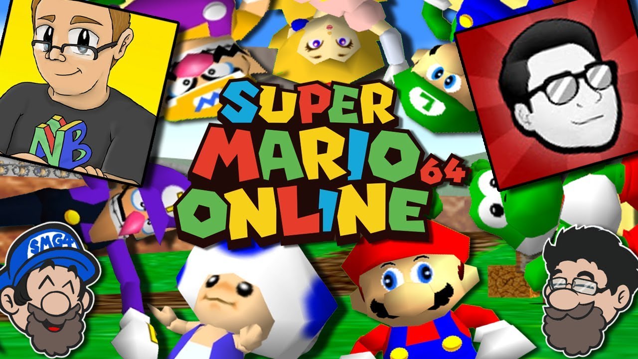 Super Mario 64 ONLINE with Nathaniel Bandy and Nintendrew! || THE BASEMENT STARS.