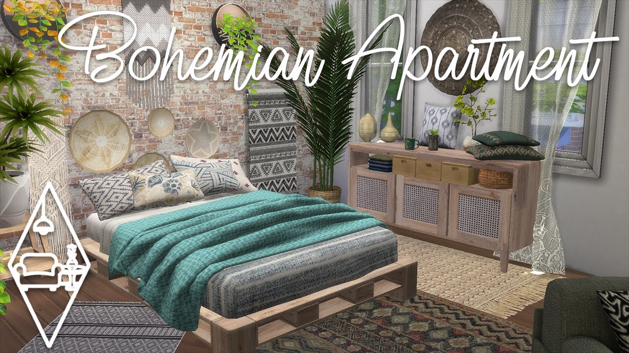 BOHEMIAN APARTMENT | +CC | The Sims 4 | Stop Motion Build