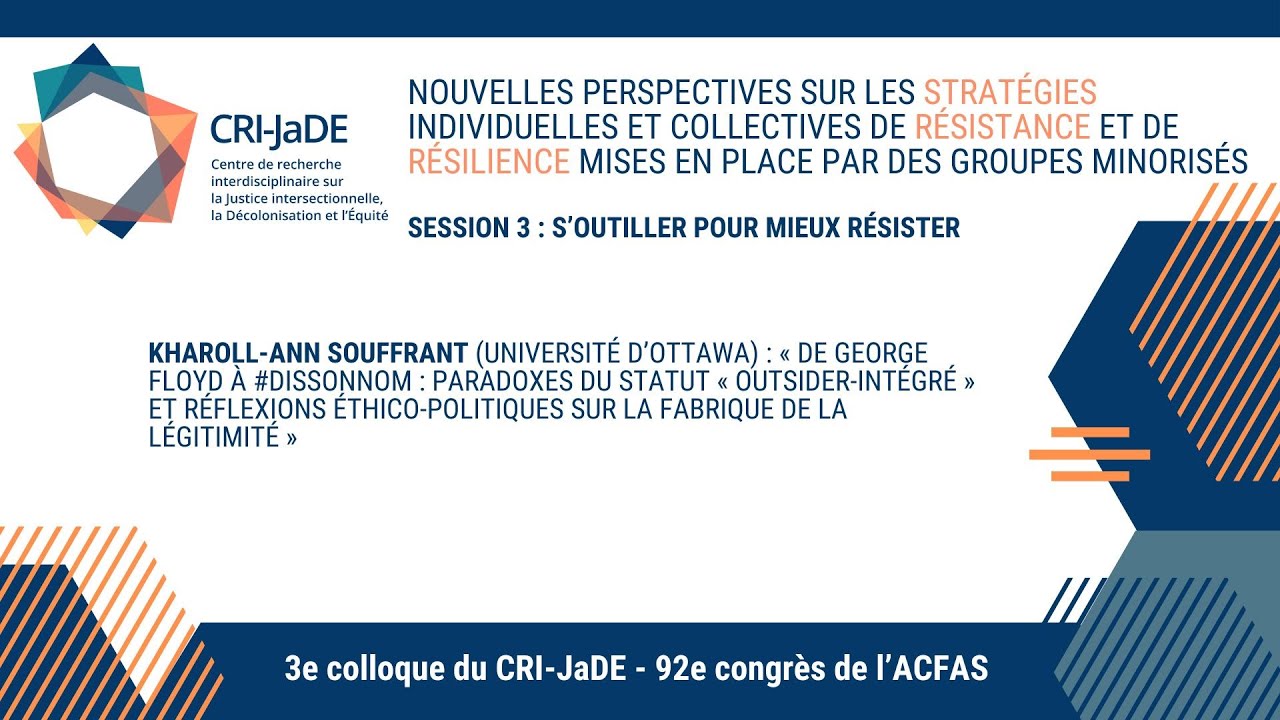 Panel 3: Kharoll-Ann Souffrant: De George Floyd à #DisSonNom